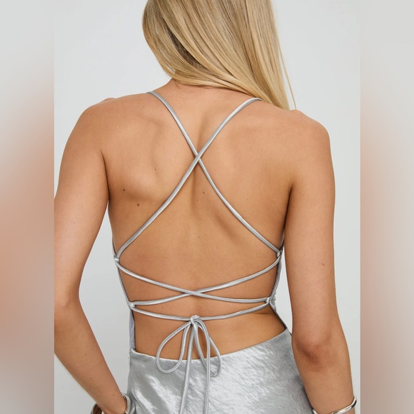 Princess Polly Celina Metallic Mini Dress - Picture 6 of 11